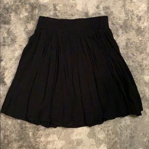 Bethany Mota black flowy skater skirt